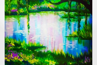 Virtual Paint Nite: Impressionist Spring Lake